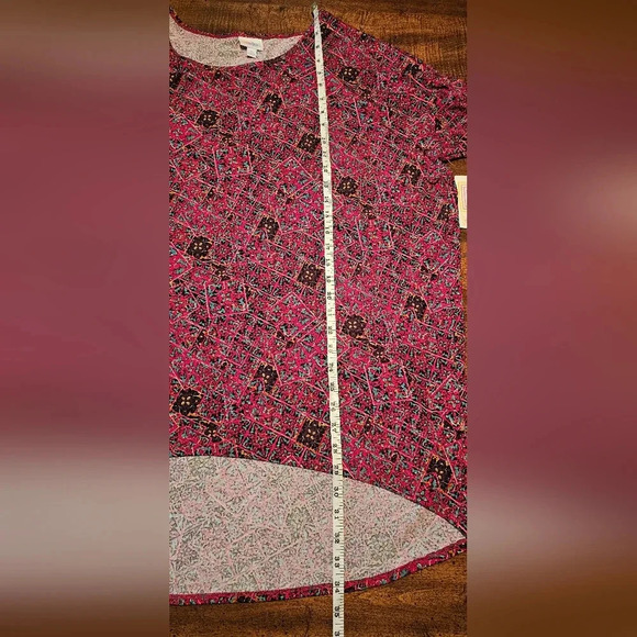LuLaRoe Women's Irma Floral High Low Short Sleeve Tunic Size XL NWT - Picture 10 of 10
